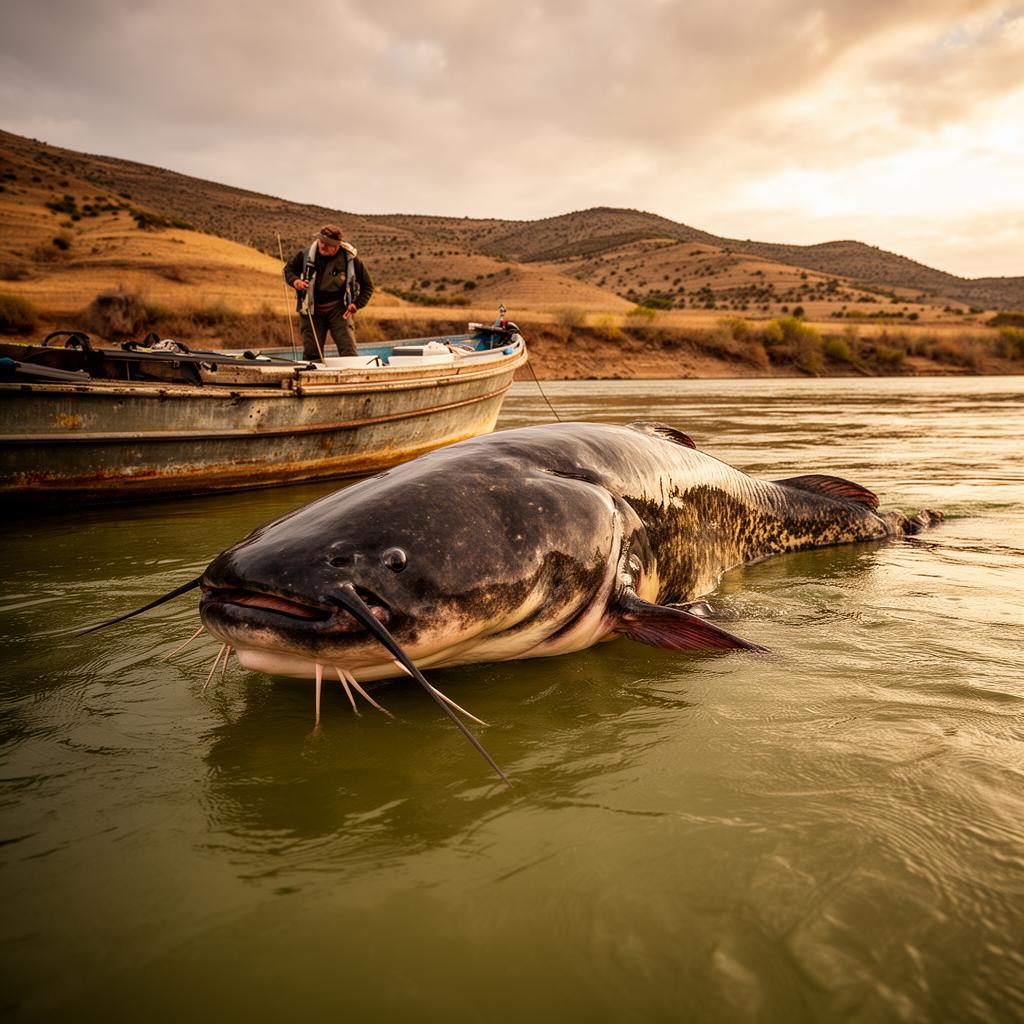 Meervallen vangen op de Ebro
