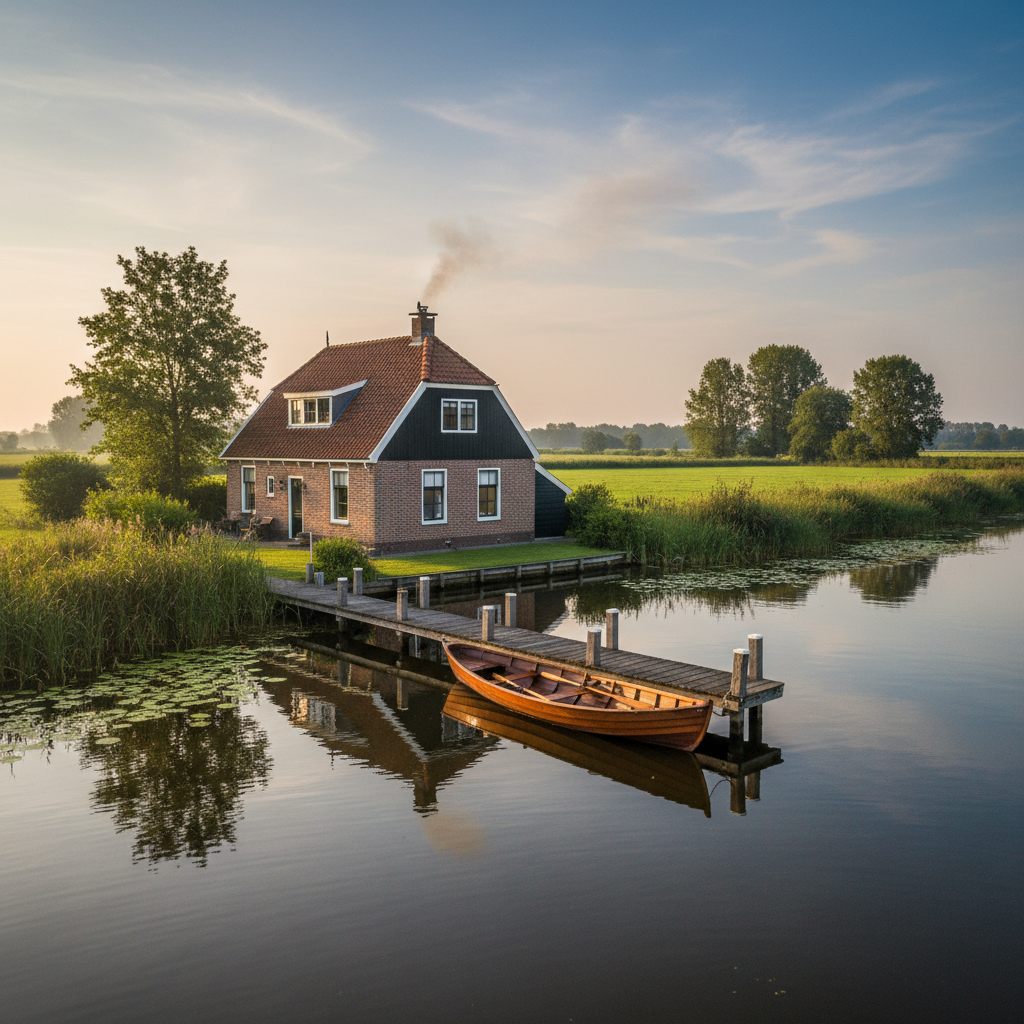 Huisje aan de Loosdrechtse Plassen