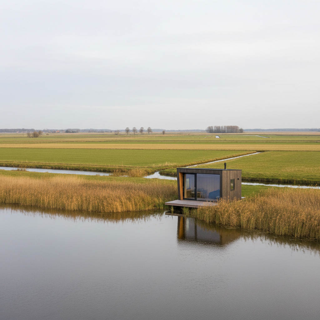 Tiny House aan het Leekstermeer