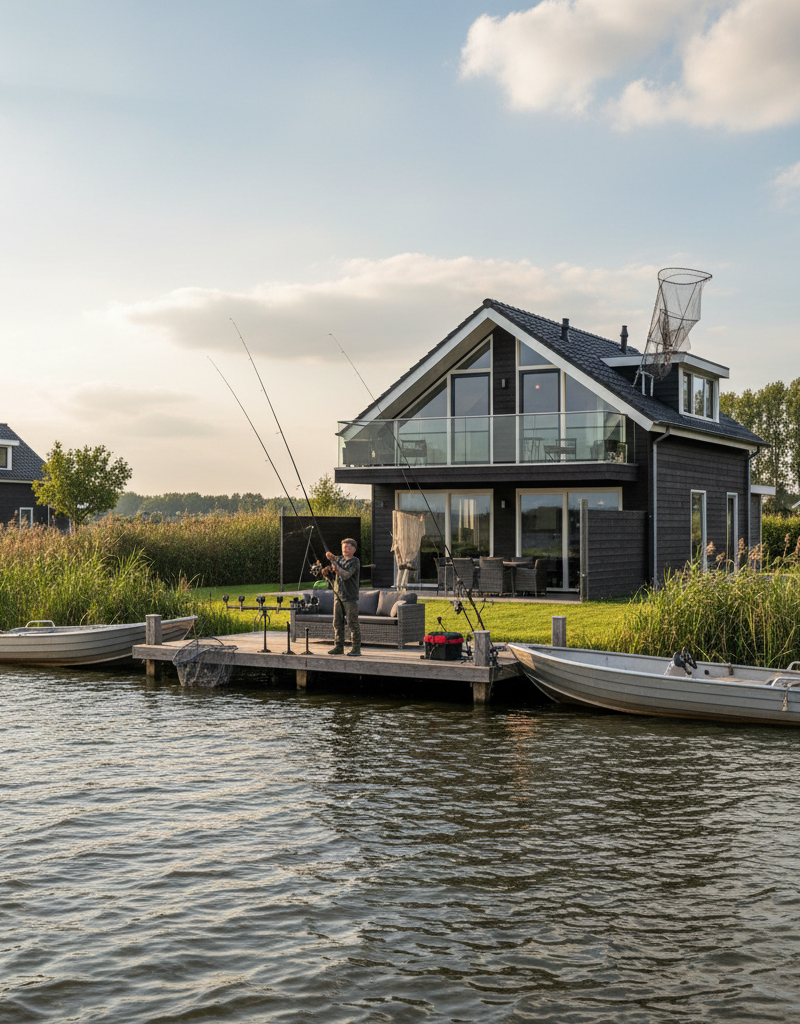 Familiehuis Nunspeet – Luxe visvilla's aan het Veluwemeer