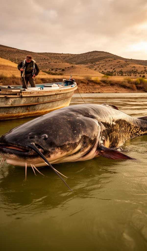 Meervallen vangen op de Ebro