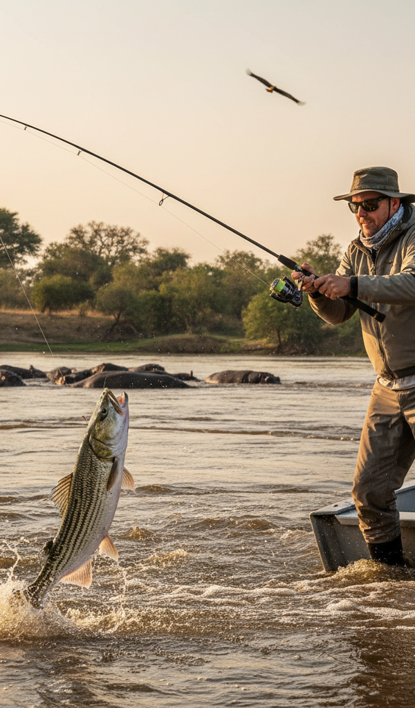 Tijgervis vangen op de Zambezi