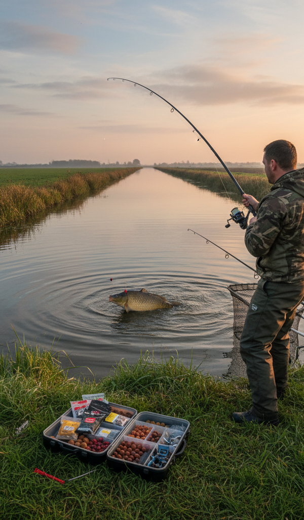 Karper vangen met boilies