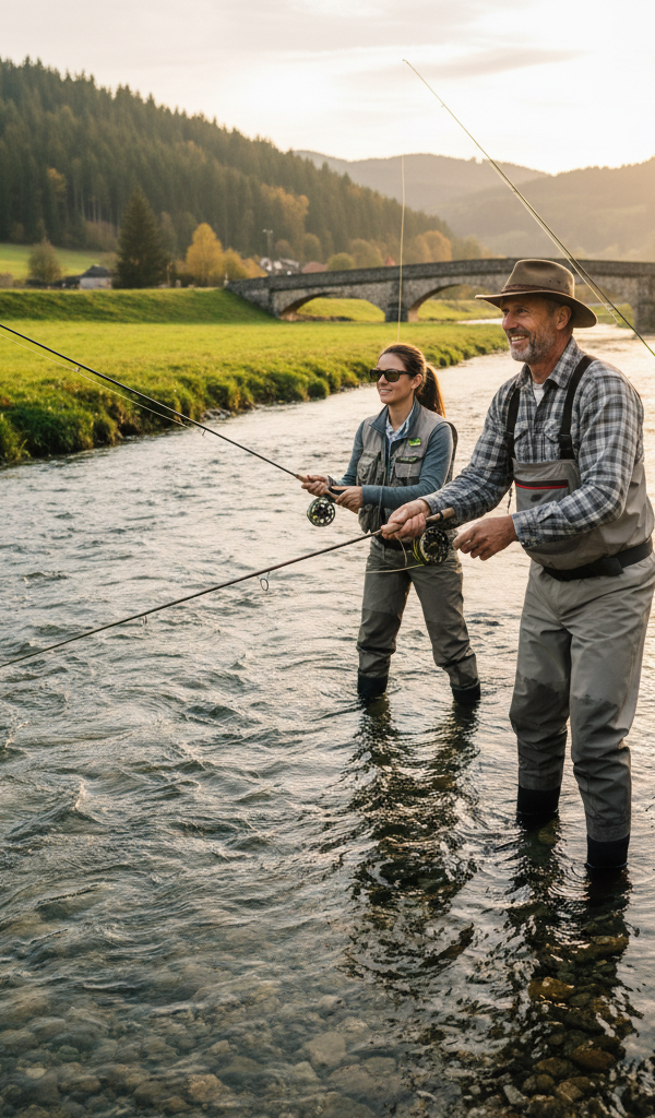 Vliegvissen onder begeleiding van een expert