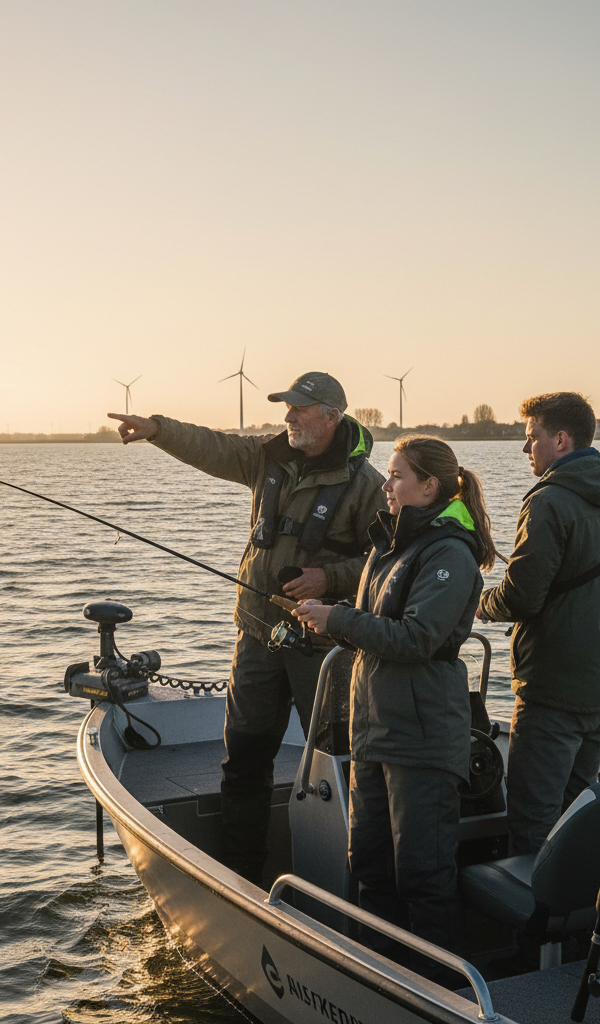 Roofvissen op het IJsselmeer