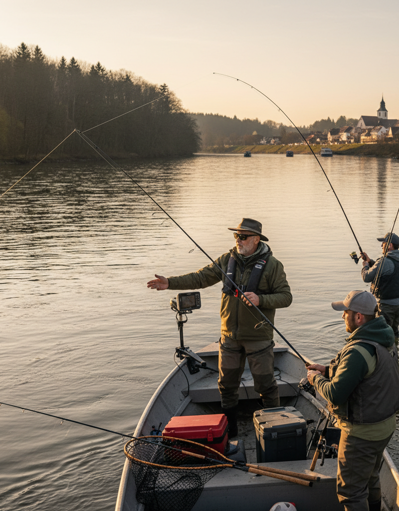 Snoekbaars vissen op de grote rivieren