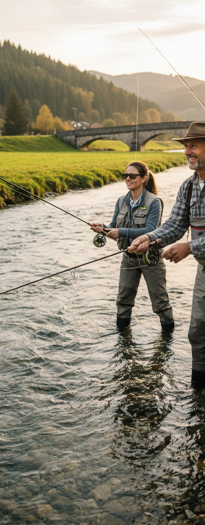 Vliegvissen onder begeleiding van een expert
