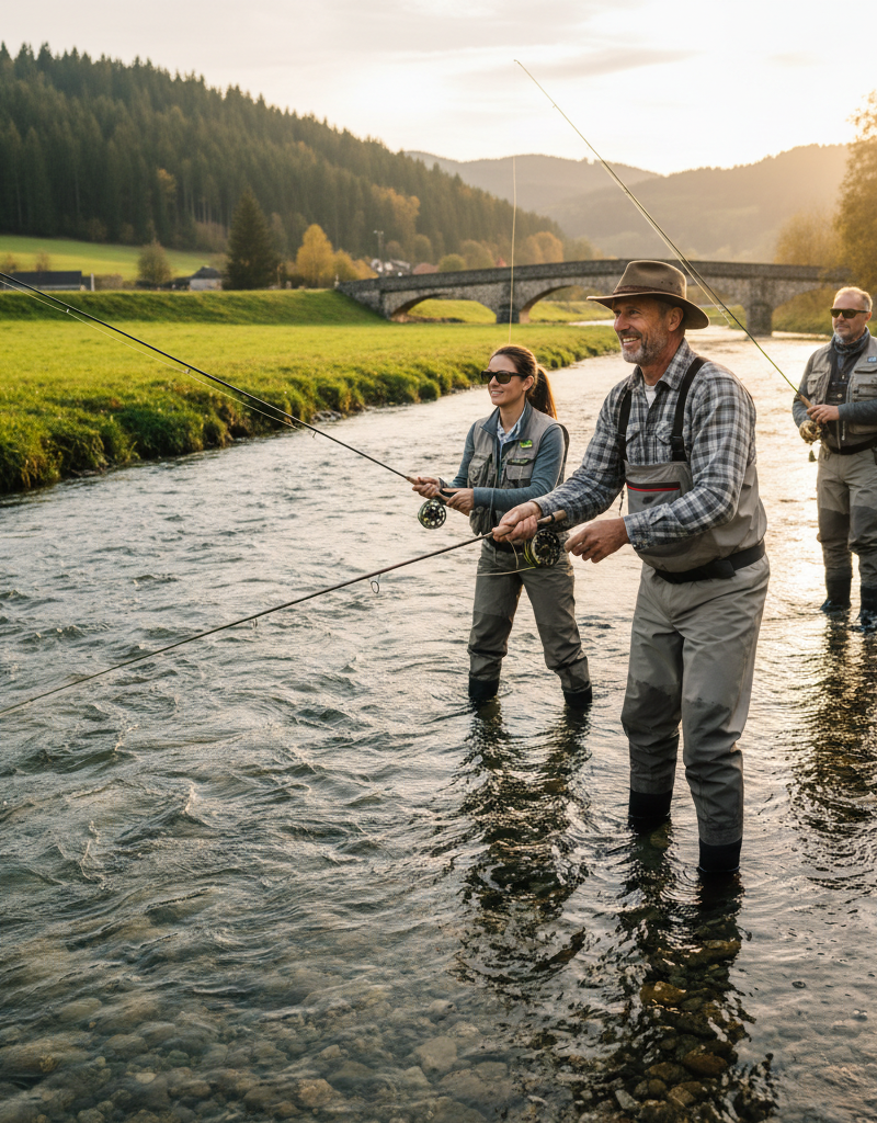 Vliegvissen onder begeleiding van een expert