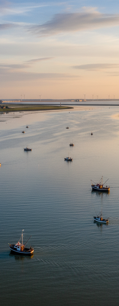 Vissen bij Oosterschelde