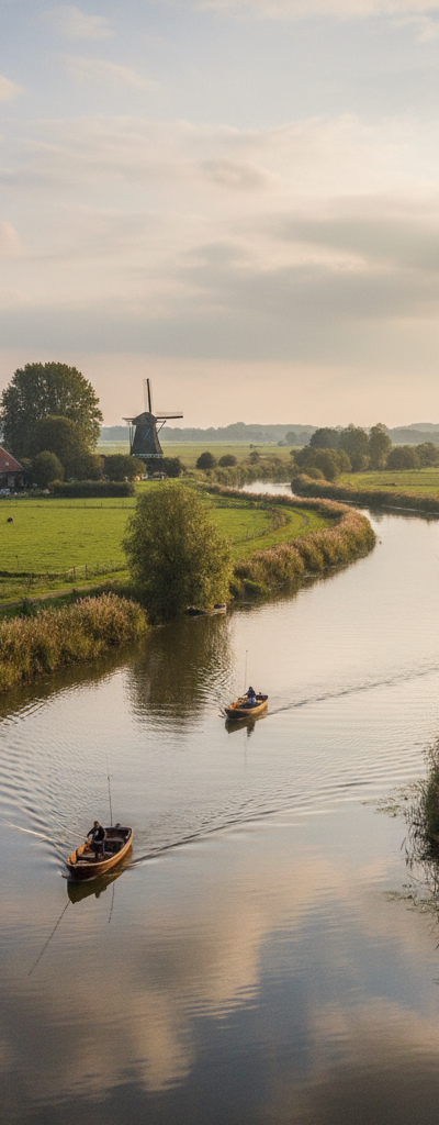 Vissen bij Overijsselse Vecht