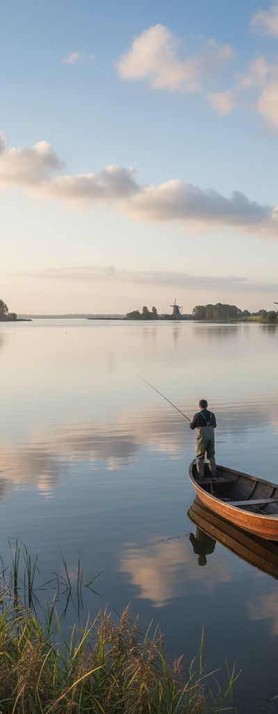 Vissen bij Veluwemeer