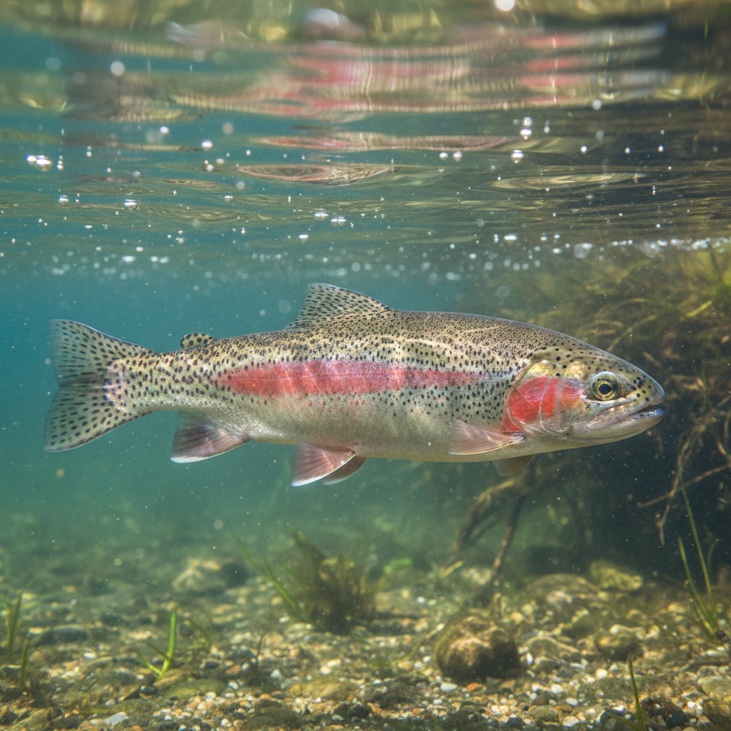 Regenboogforel — Oncorhynchus mykiss