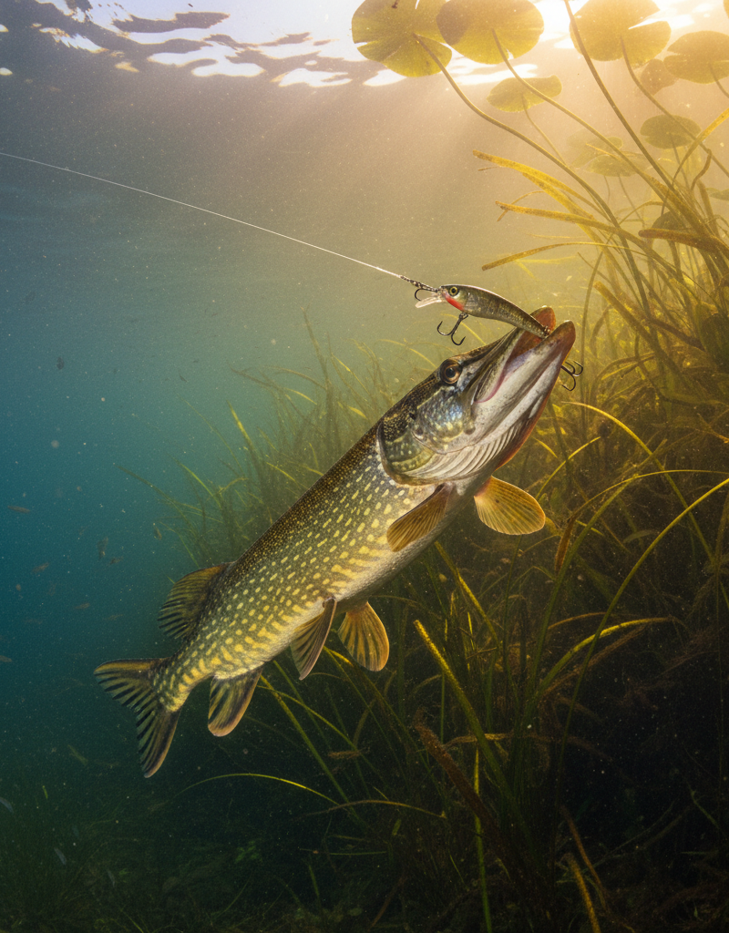 Biologie van de snoek: jachtgedrag en zintuigen ontrafeld