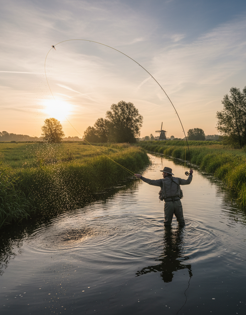 Vliegvissen op ruisvoorn: De beste vliegen voor de polder